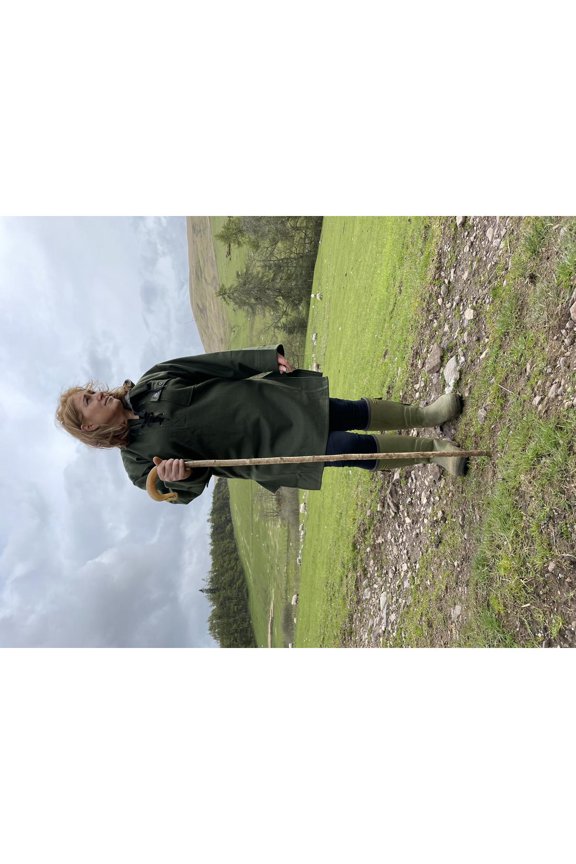 Original Hooded Wool Bush Shirt Lace Up Jacket Large Green