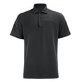 thumbnail image 1 of Swanpen Boys Short Sleeve Polo Shirt, Collared Button Down with Pocket, Solid Color Casual School Uniform Top for Kids,Grey,9-10 Years, 1 of 4