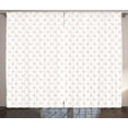thumbnail image 1 of Swans Curtains 2 Panels Set, Continuous Simplistic Abstract Pink Tones Aquatic Animals Illustration, Window Drapes for Living Room Bedroom, 108"W X 108"L,Rose Almond and White, by Ambesonne, 1 of 3