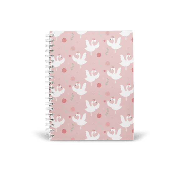 Swans & Roses Writing Journal/Notebook