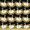 thumbnail image 1 of Ambesonne Swans Fabric by the Yard Upholstery, Abstract Geometric Look Birds, 1 Yard, Charcoal Grey Pale Coffee, 1 of 4
