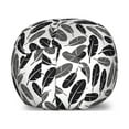 thumbnail image 1 of Swans Storage Toy Bag Chair, Greyscale Pattern of Floating Feathers on Plain Backdrop Simple Silhouettes, Stuffed Animal Organizer Washable Bag, Small Size, Grey Charcoal Grey, by Ambesonne, 1 of 3