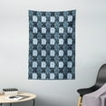 thumbnail image 1 of Swans Tapestry, Watercolor Effect Floating Plumage on Squares in Old Dusty Blue Tones, Wall Hanging for Bedroom Living Room Dorm Decor, 40W X 60L Inches, Pale Blue and Multicolor, by Ambesonne, 1 of 2