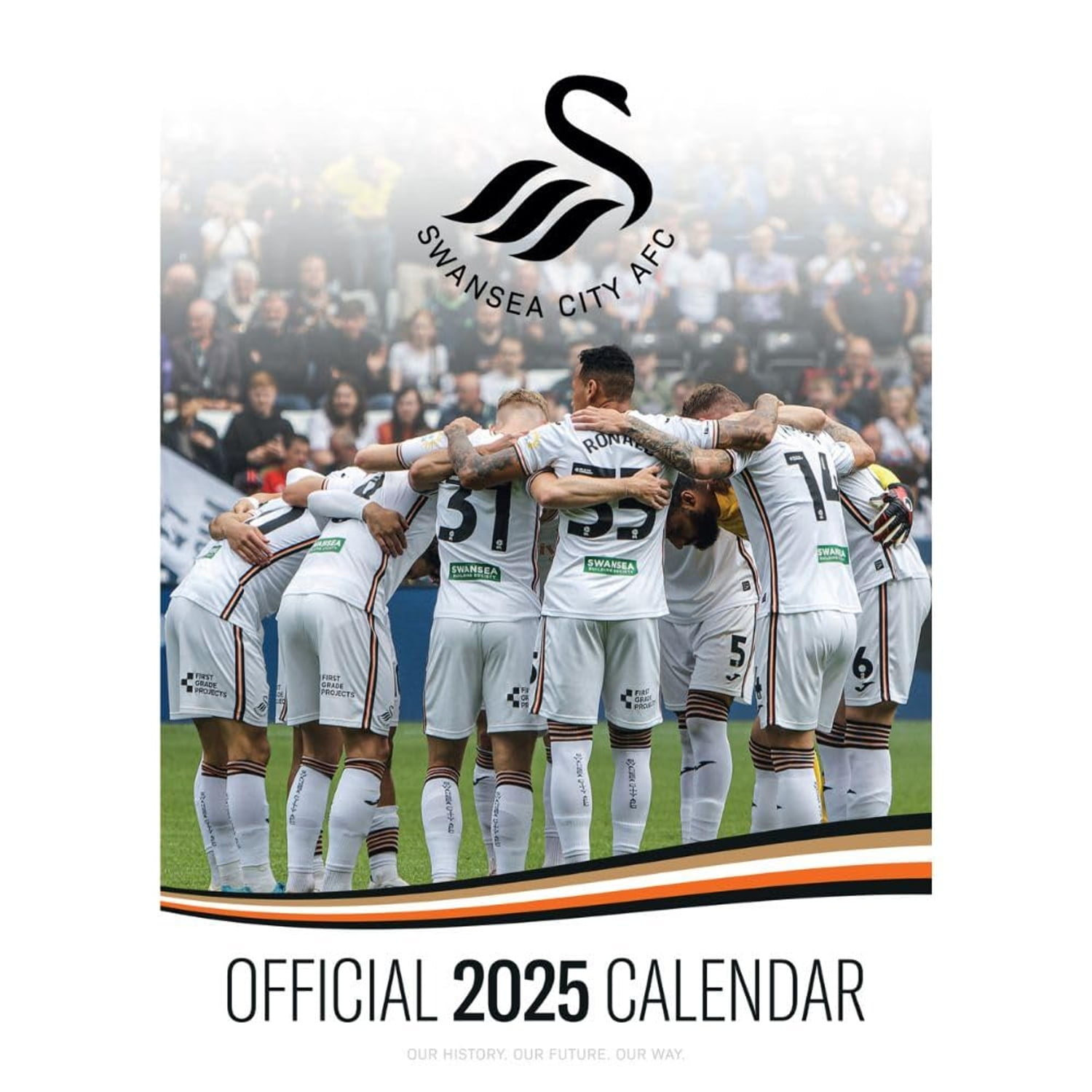 Swansea City AFC 2025 A3 Wall Calendar