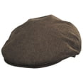thumbnail image 1 of Swansea Cotton Herringbone Ivy Cap - S  - Brown/Tan, 1 of 4