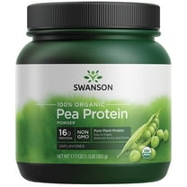 Swanson 100% Certified Organic Pea Protein Powder Non-Gmo 1.1 lb Pwdr