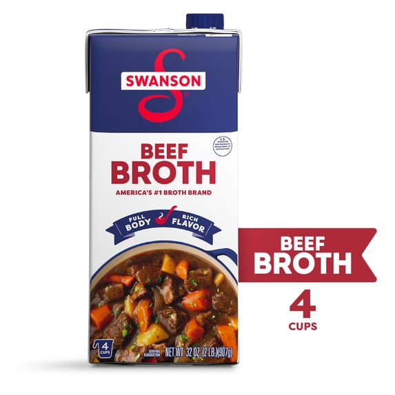 Swanson Beef Broth, 32 oz Carton