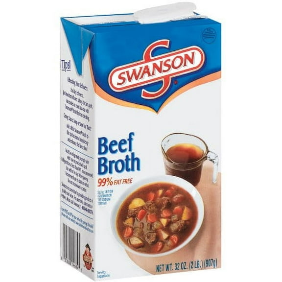 Swanson 100% Natural Beef Broth 32oz (Pack of 48)