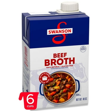 Swanson 100% Natural Beef Broth, 48 oz Carton