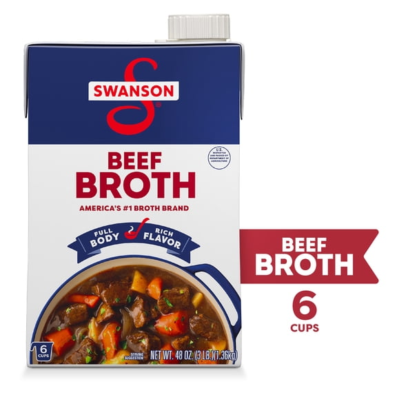 Swanson Beef Broth, 48 oz Carton