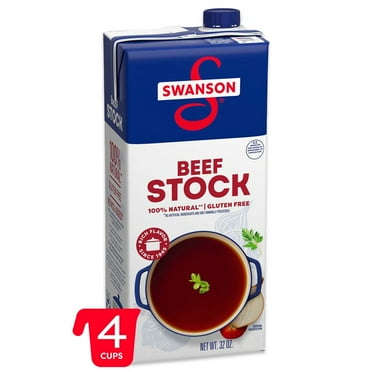 Swanson 100% Natural Beef Stock, 32 oz Carton