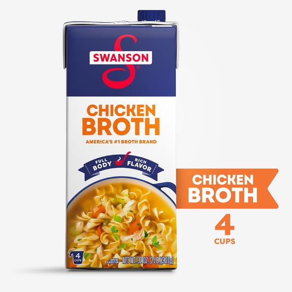 Swanson Chicken Broth, 32 oz Carton