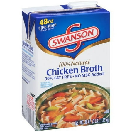 Swanson 100% Natural Chicken Broth (Pack of 8)