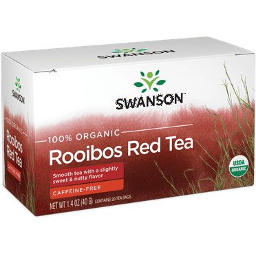 Swanson 100% Organic Rooibos Red Tea 20 Sachets