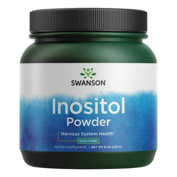 Swanson 100% Pure Inositol Powder - Natural Supplement Promoting Focus, Mental Relaxation & Mood Support - Supports Nervous System & Cellular Health - (8oz)