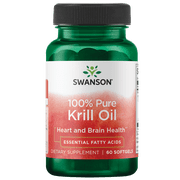 Swanson 100% Pure Krill Oil 500 mg 60 Softgels