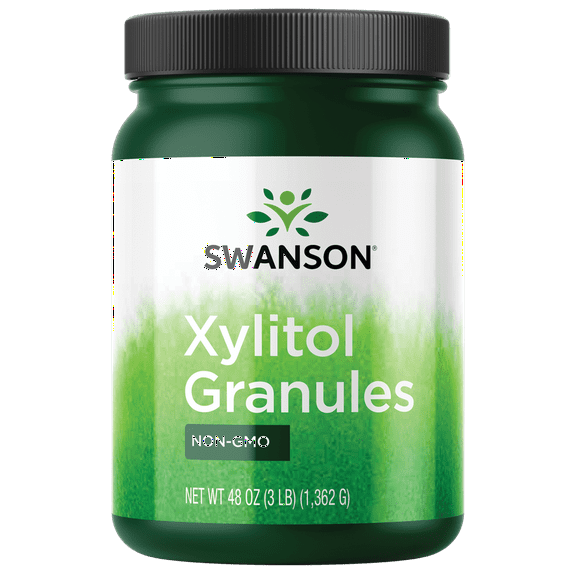 Swanson 100% Pure Non-gmo Xylitol Granules 48 oz Granules.