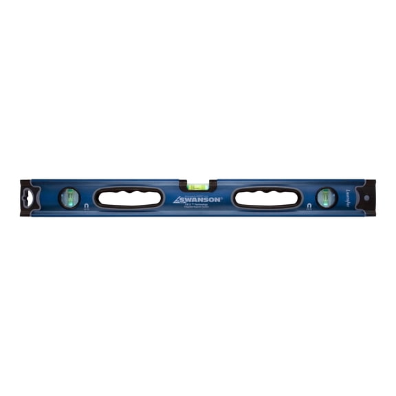 Swanson Tool Co 24" Magnetic LED Lighted Aluminum Pro Grade Box Beam Level Pro Series, Model BLL24M