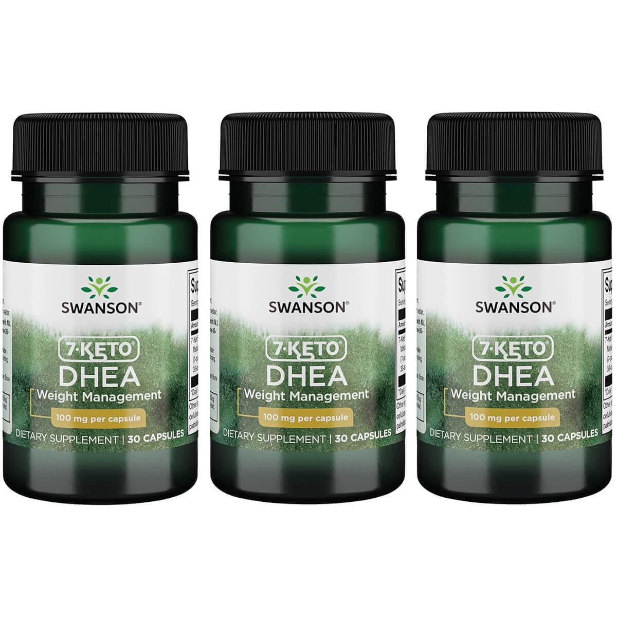 Swanson 7Keto Dhea 100 mg 30 Caps 3 Pack