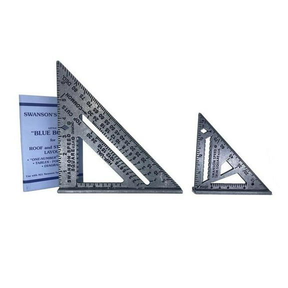 Swanson 2040750 8.5 in. Pro Aluminum Square Set, Gray