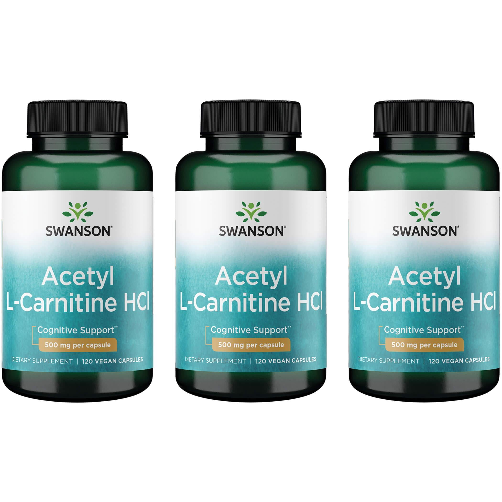 Swanson L-Carnitine 500 Mg - Boîte De 30 Comprimés - Soutien énergétique Et Métabolisme