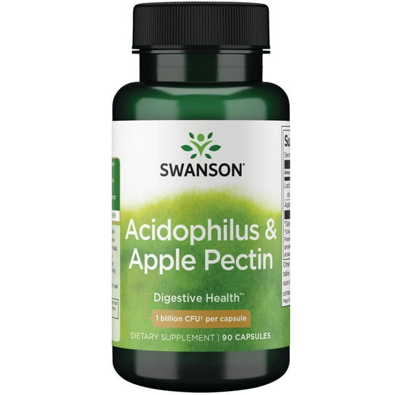 Swanson Acidophilus and Apple Pectin 90 Capsules