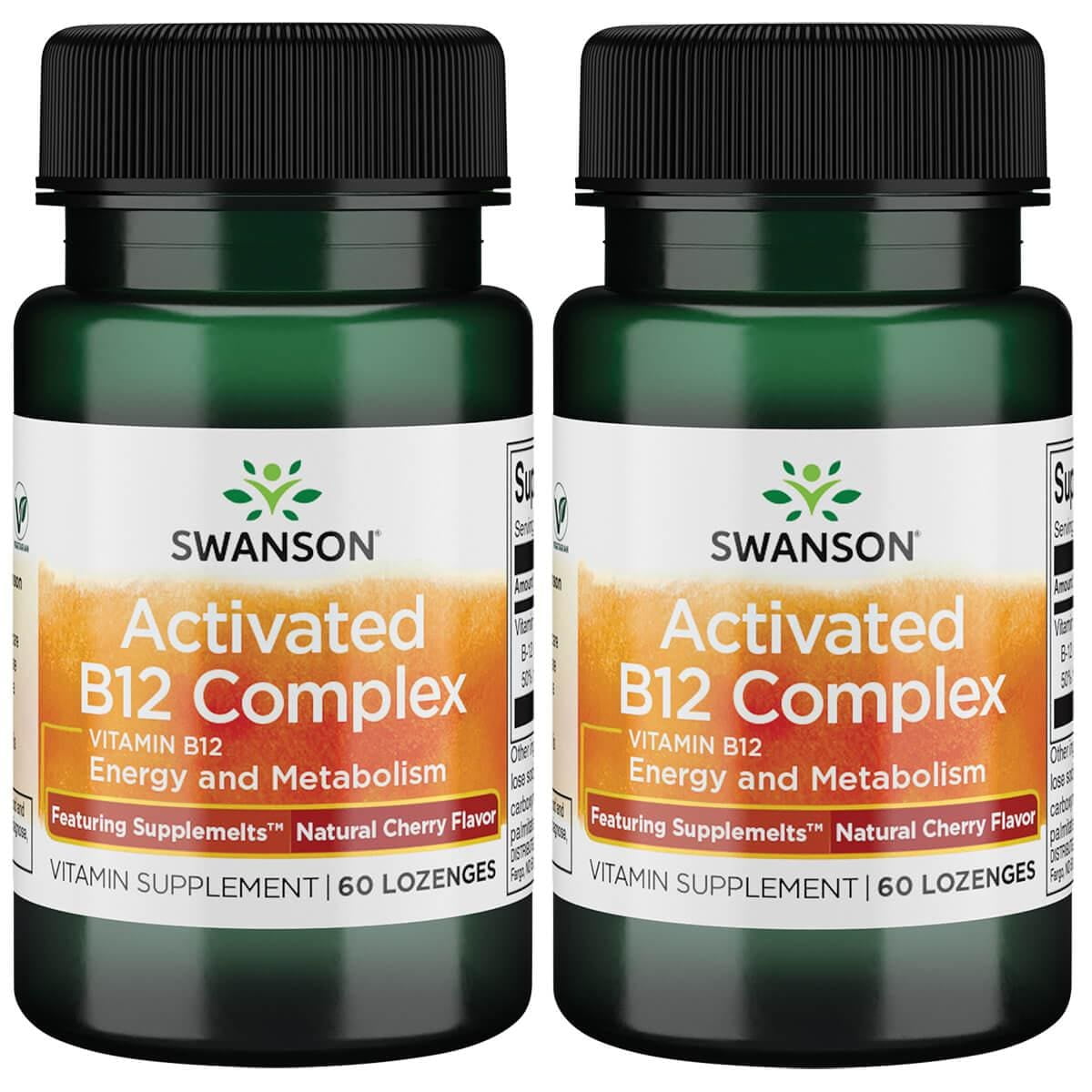 Swanson Activated B12 Complex - Natural Cherry Flavor 2,000 Mcg 60 Loz ...