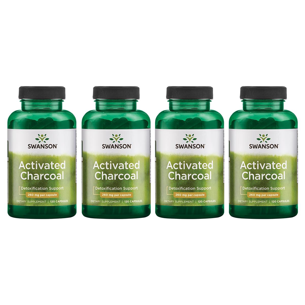Swanson Activated Charcoal Capsules, Supports Bowel Regularity & Helps