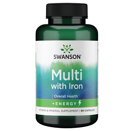 Swanson Active One Multivitamin with Iron 90 Capsules