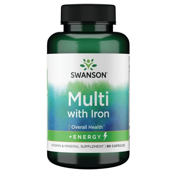 Swanson Active One Multivitamin with Iron 90 Capsules