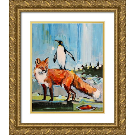 Swanson, Adam 12x14 Gold Ornate Wood Framed with Double Matting Museum Art Print Titled - Chase