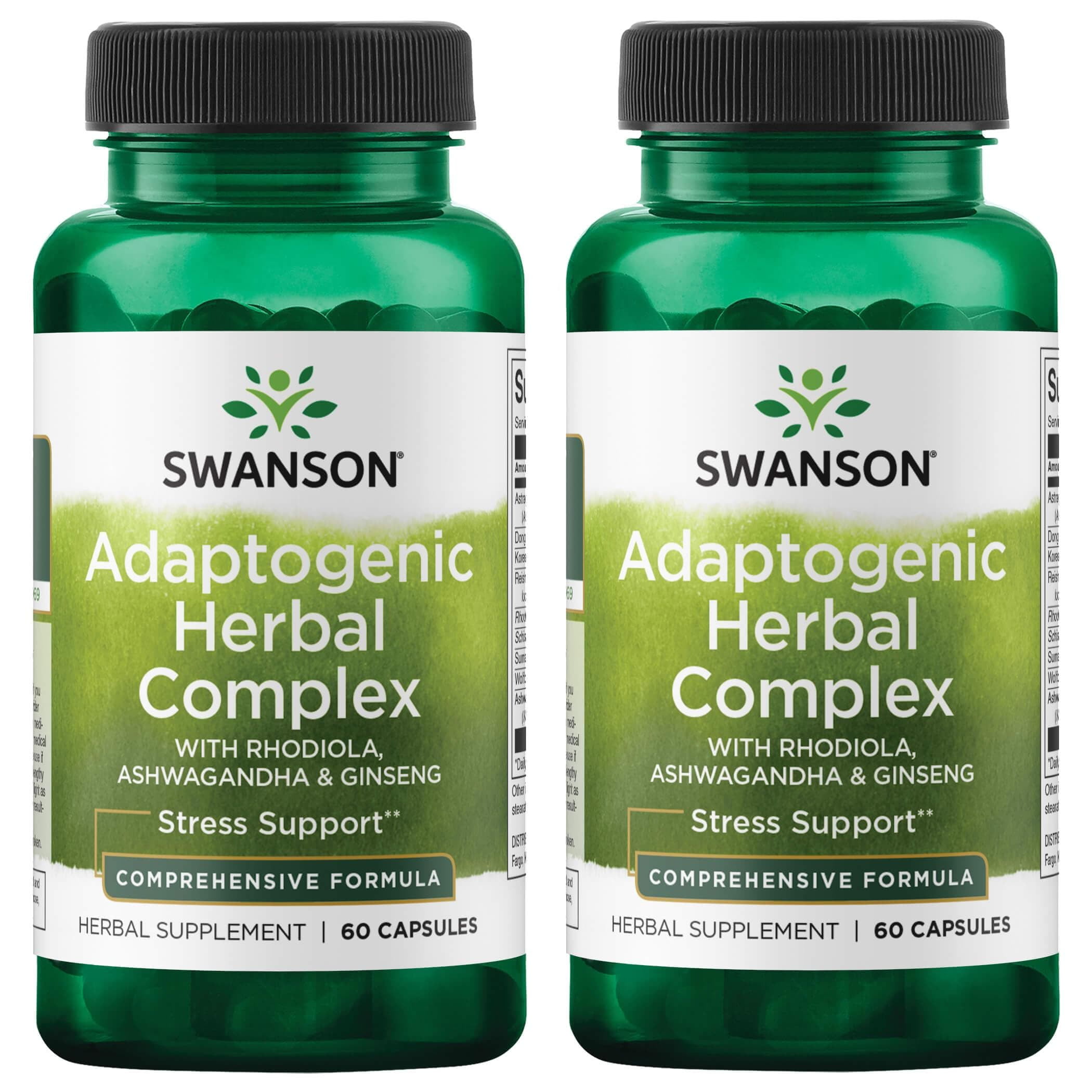 Swanson Adaptogenic Herbal Complex with Rhodiola, Ashwagandha & Ginseng