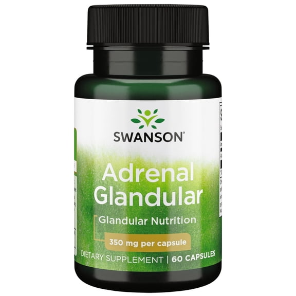 Swanson Adrenal Glandular 350 mg 60 Capsules