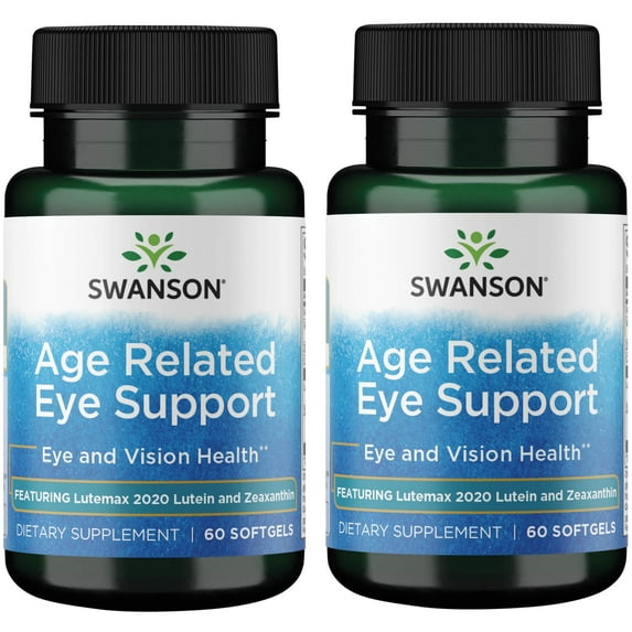 Swanson Age Related Eye Support - Featuring Lutemax Lutein and Zeaxanthin 2 Pack