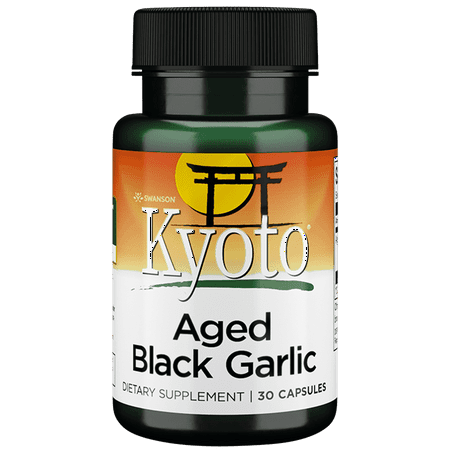 Swanson Aged Black Garlic 650 mg 30 Capsules