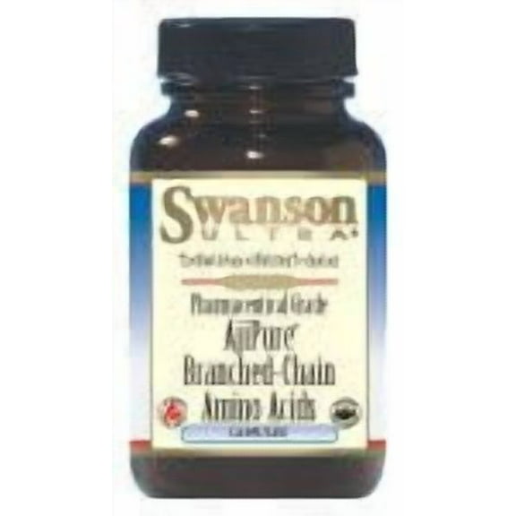 Swanson Ajipure Branched-Chain Amino Acids, Pharmaceutical Grade 90 Veggie Capsules