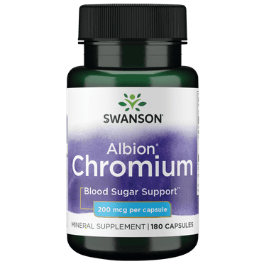 Swanson Albion Chromium 200 mcg 180 Caps