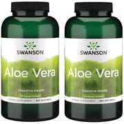 Swanson Aloe Vera 25 Milligrams 300 Sgels 2 Pack