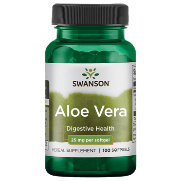 Swanson Aloe Vera 25 mg 100 Softgels