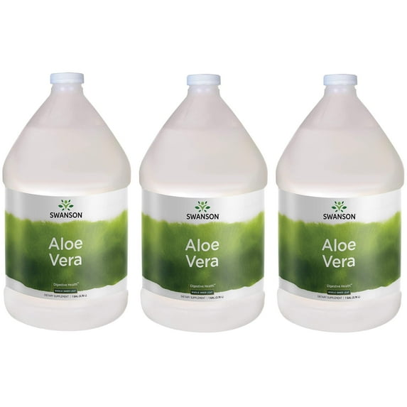 Swanson Aloe Vera - Whole Inner Leaf 1 gal Liq 3 Pack