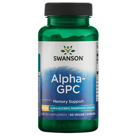 Swanson Alpha-Gpc Alpha-Glyceryl Phosphoryl Choline 300 mg 60 Veggie Capsules