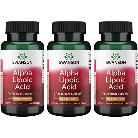 Best Naturals Alpha Lipoic Acid 600mg - 3 Pack (180 Capsules) - ALA Antioxidant