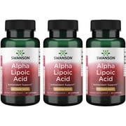 Swanson Alpha Lipoic Acid 600 mg 60 Caps 3 Pack