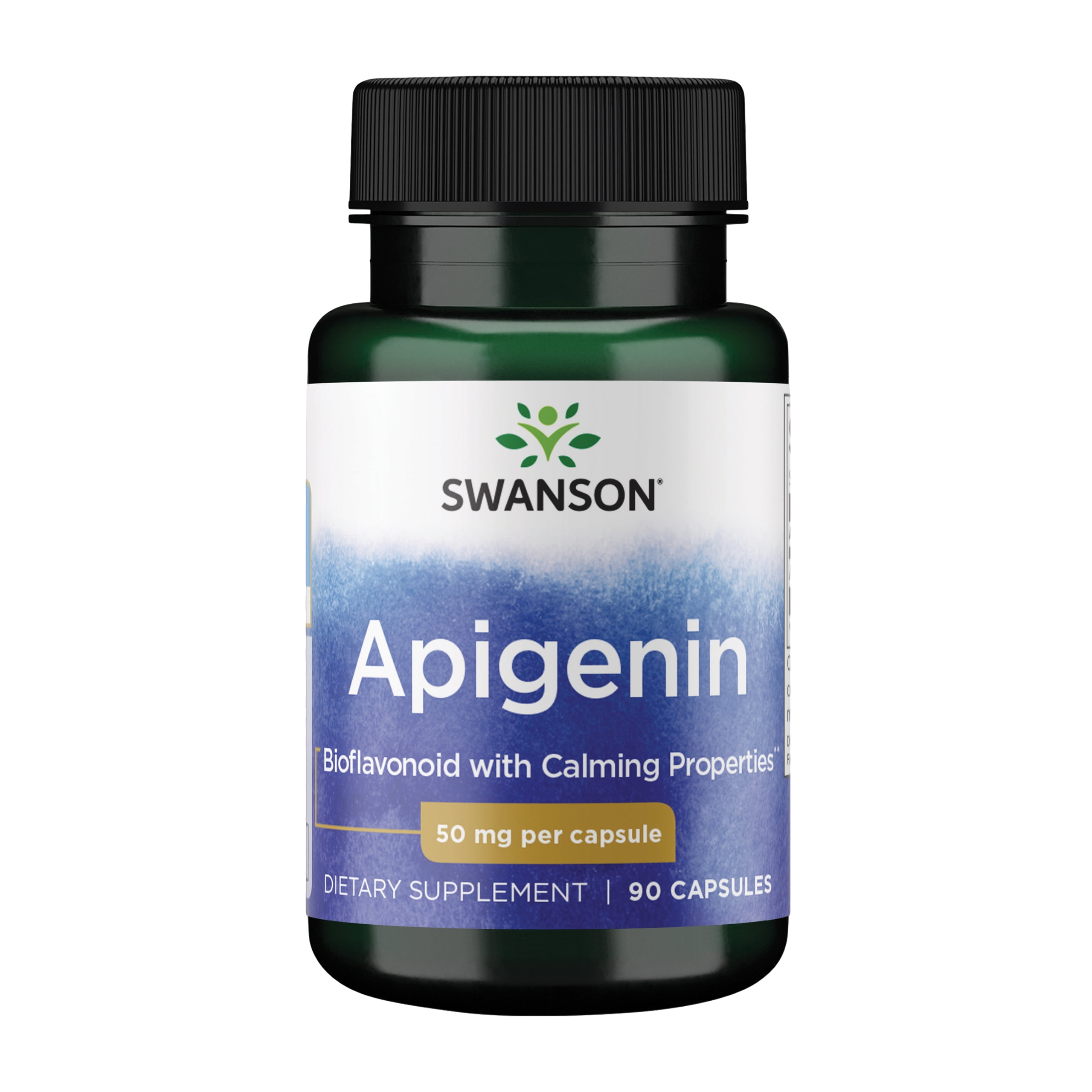 Swanson Apigenin - Natural Supplement Promoting Prostate Health - Bioflavonoid Supplement Supporting Glucose Metabolism & Nervous System Health - (90 Capsules, 50mg Each)