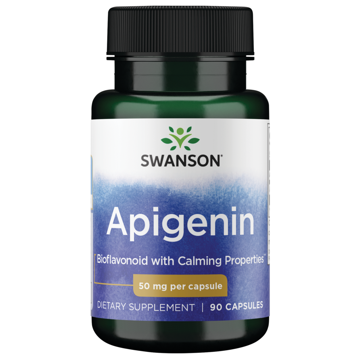 Swanson Apigenin - Natural Supplement Promoting Prostate Health - Bioflavonoid Supplement Supporting Glucose Metabolism & Nervous System Health - (90 Capsules, 50mg Each) - image 1 of 5