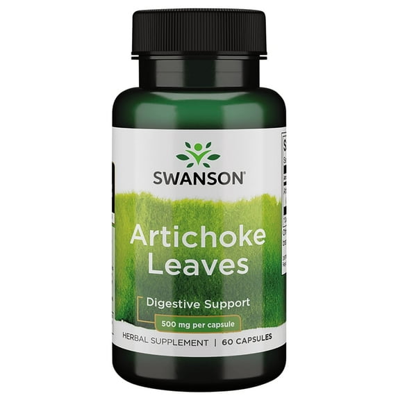 Swanson Artichoke Leaves (Cynara Scolymus) 500 mg 60 Capsules