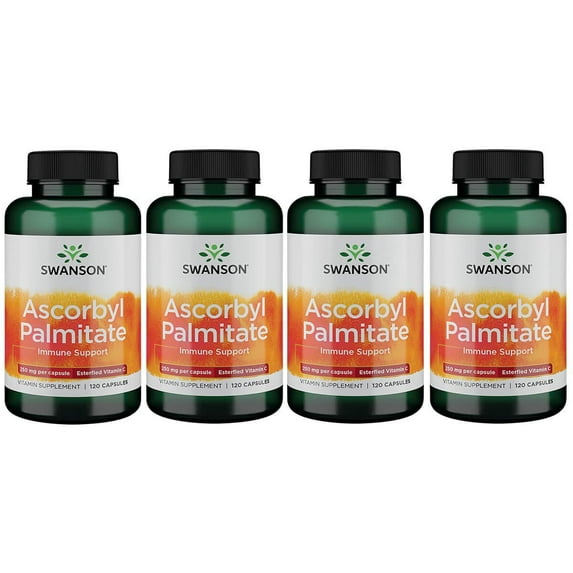 Swanson Ascorbyl Palmitate 250 mg 120 Caps 4 Pack