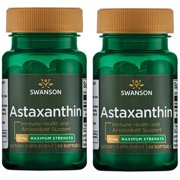 Swanson Astaxanthin - Maximum Strength 12 mg 30 Sgels 2 Pack