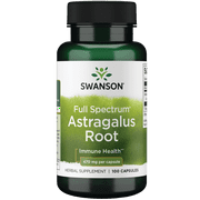 Swanson Astragalus Root 470 mg 100 Capsules