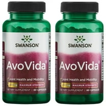 Swanson AvoVida - Natural Supplement Promoting Joint Health & Mobility - Avocado & Soybean Unsaponifiables to Support Cartilage & Tissue Health - (60 Capsules, 300mg Each) (2 Pack)